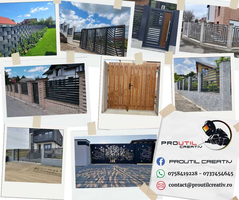 Balustrade-Porti-Garduri-Pergole-Scari metalice-Jardiniere-Grilaje
