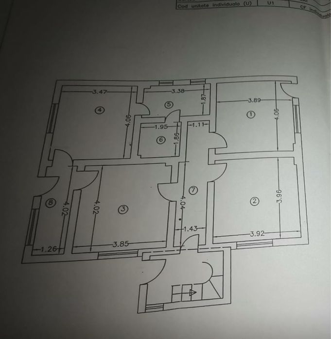 Apartament 4 camere 108mp cu teren 300mp stradal la DN71 Pucioasa