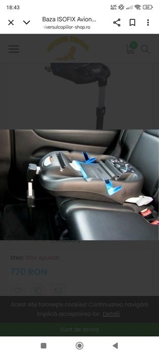 Bază isofix si scoică krausman