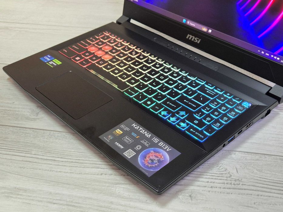 ГАРАНЦИЯ RTX4070|i7|QHD 165hz|512GB SSD|16RAM лаптоп msi мси katana