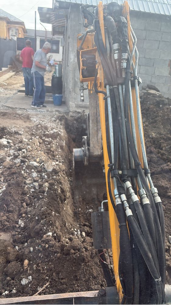 Lucrari cu miniexcavator+ Transport agregate balastieră