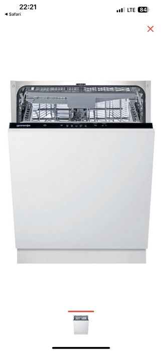 Посудомоечная машина Gorenje GV620E10 серый