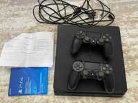 PS 4 Slim, 500 GB cu doua manete, Extragarantie 2 ani.