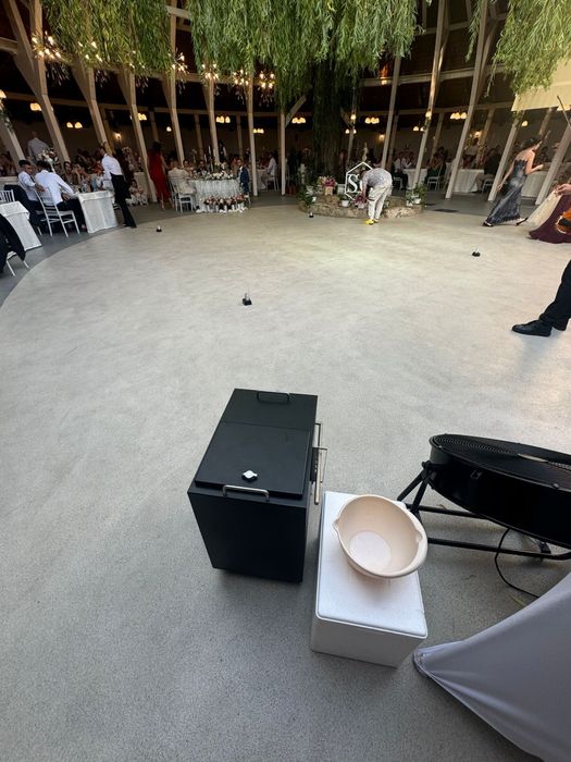 Vand oglinda photobooth si aparat gheata carbonica