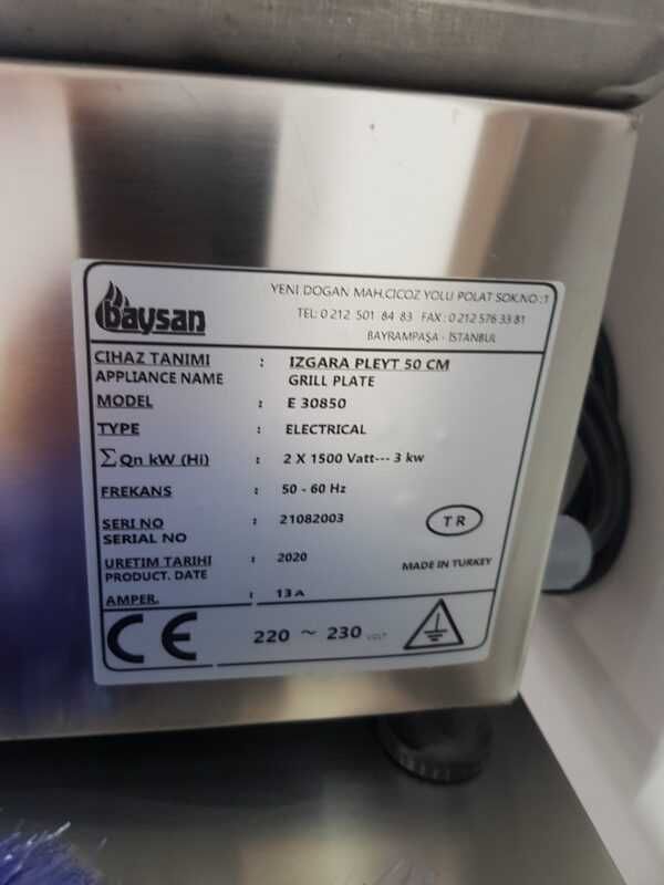 Grill electric de banc 500x500x240mm neted 220V