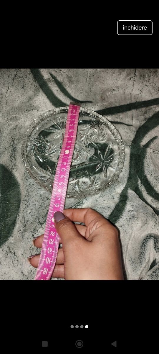 Farfurii cristal lucrat manual xx