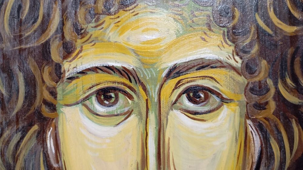 Icoană pictată în tehnică tradițională. SFÂNTUL GHEORGHE