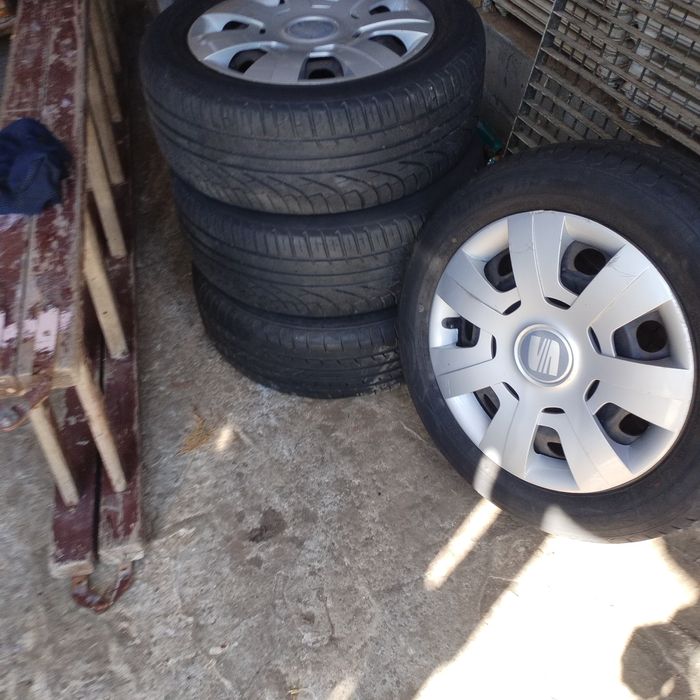 Jante tablă,cauciucuri, 5x112 R16 Audi seat,skoda,golf, Mercedes