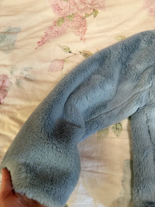 Дамско палто в синьо