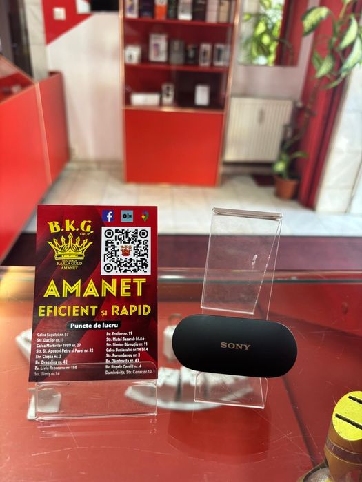 Casti Sony WF-1000XM4 Amanet BKG