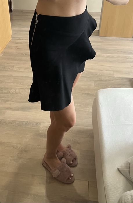 Черна къса пола Zara