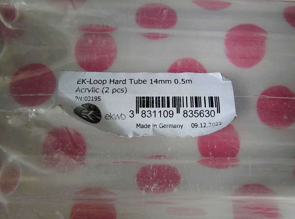 Pachet 2 bucati tub rigid EK-Loop Hard Tube Tube 10/14mm 500mm.