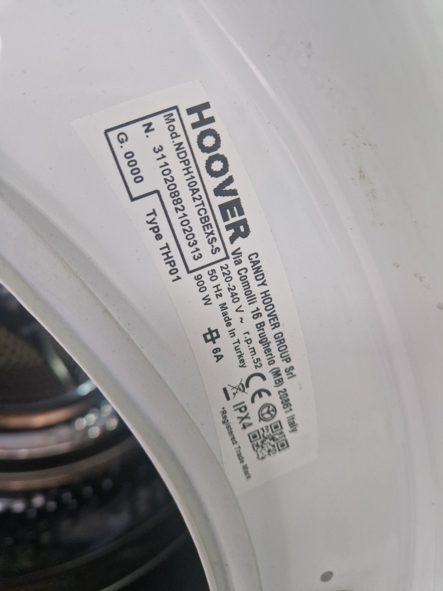 Сушилня Hoover Термопомпа А+++ 10кг