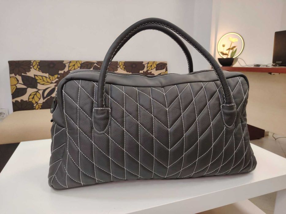 Кожен сак ръчна изработка