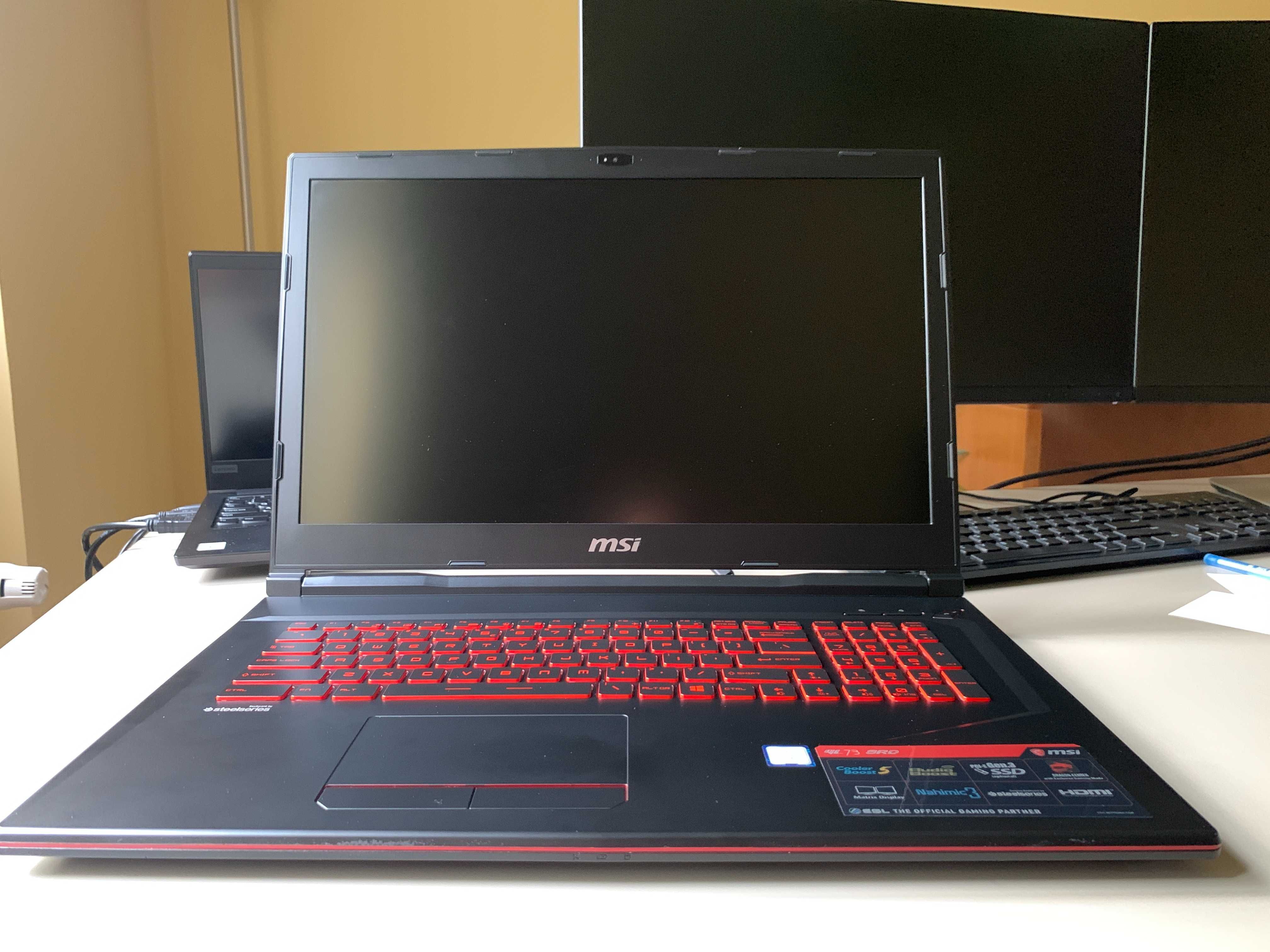 Laptop MSI GL73 8RD i7-8750H 17.3", 16GB, 1TB SSD NVMe, GeForce 1050Ti