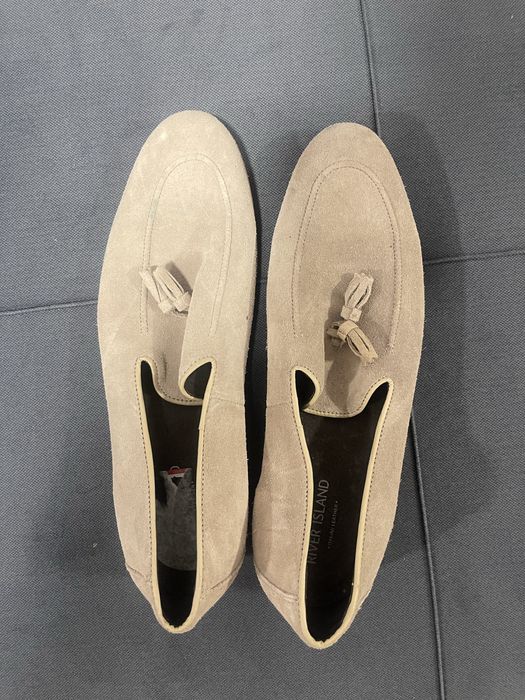 Pantofi River Island barbati piele intoarsa