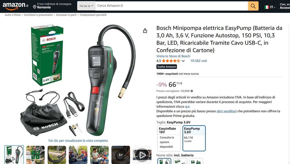 Mini-pompă electrică Bosch EasyPump