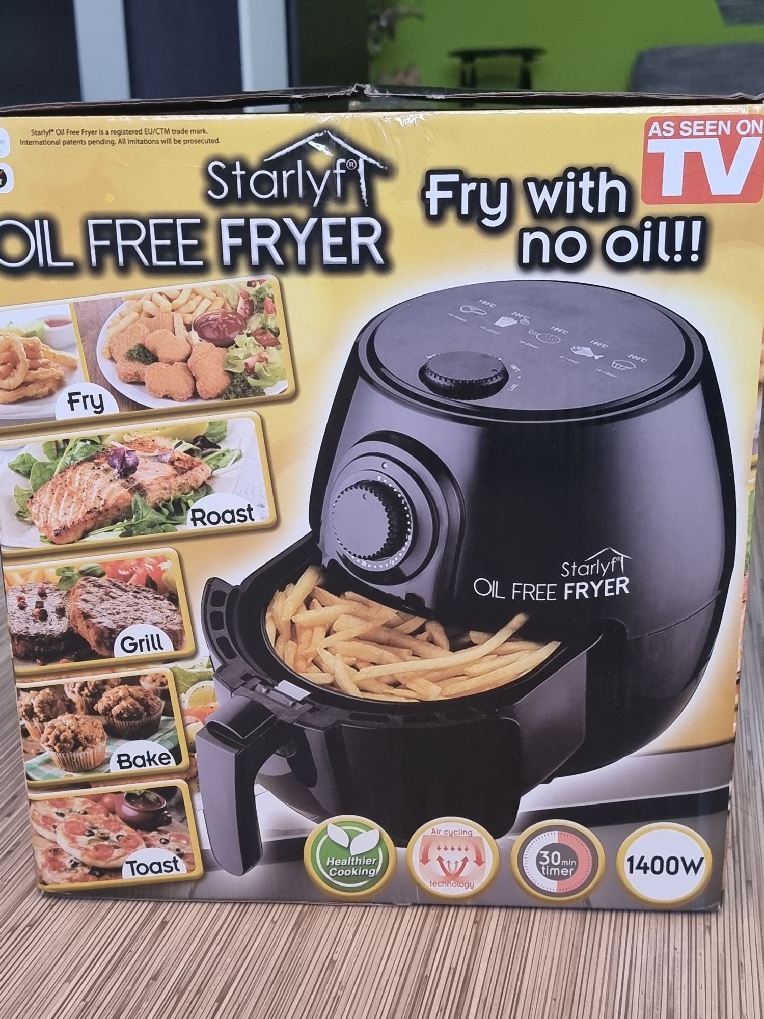 Friteuza Oil Free Fryer, Noua Nefolosita, 3.8L, 1400W.