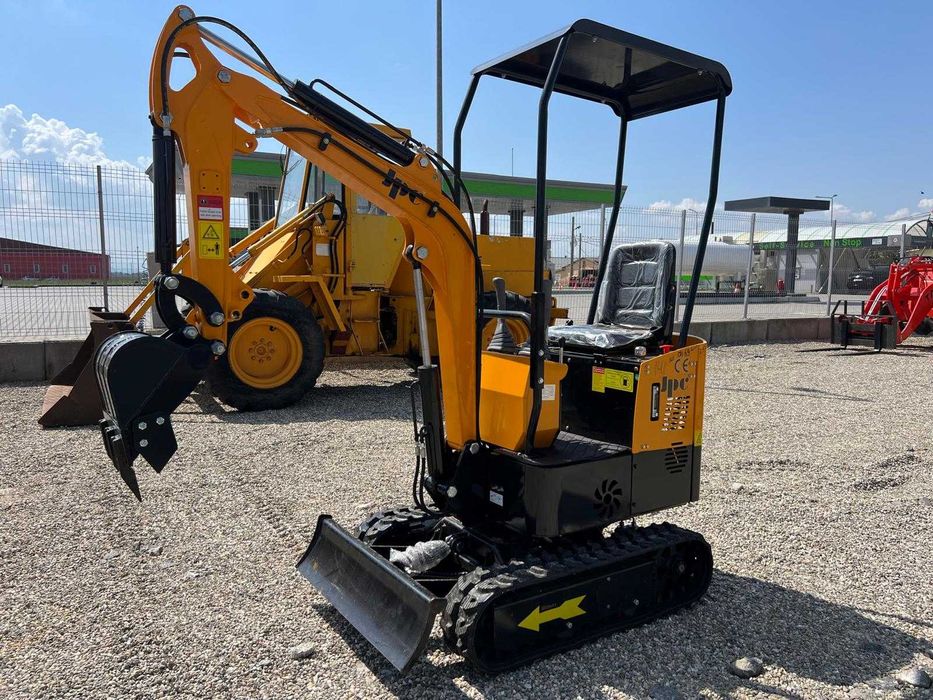 Mini excavator JPC  - 12 Hp , 1 Tona  (Nou) + Video