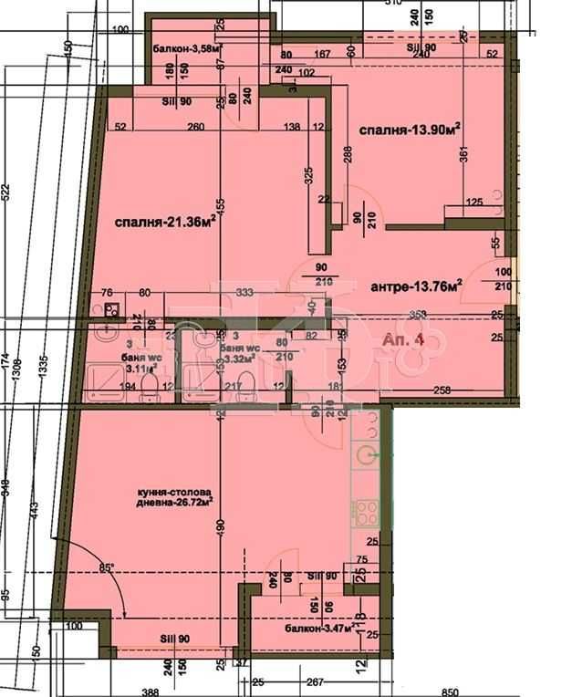 Продава се Тристаен апартамент в Добрич, Христо Ботев - 130 кв.м за 916 €/кв.м - Снимка #1