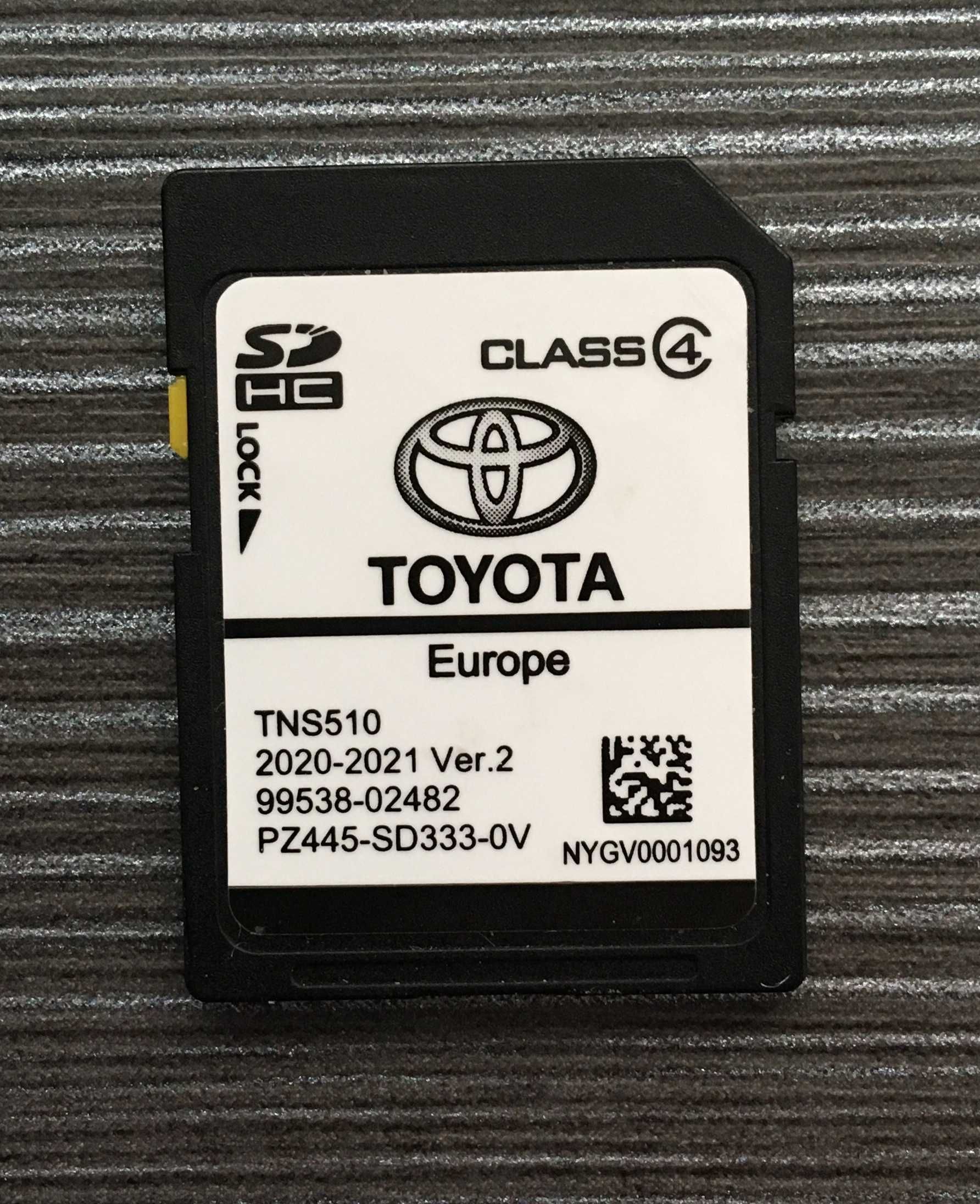 2021гд Ver.2 Toyota Навигационна SD card TNS510 Europe Сд Карта Тойота