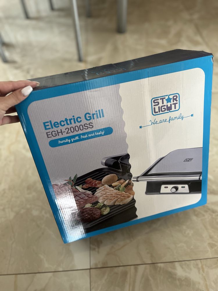 Gratar electric Panini Star-Light EGH-2000SS, 2000 W,