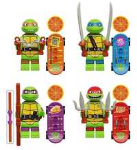 Set 4 Minifigurine tip Lego Testoasele Mutante Ninja