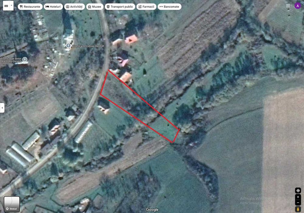 Teren intravilan de vânzare în centrul satului Răstolțu Deșert, 2500mp