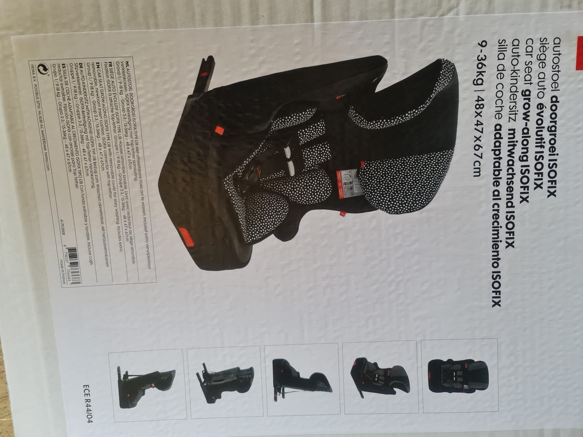 Scaun auto copii isofix 9-36 kg