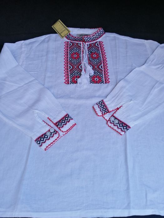 Ie băieței motive tradiționale din bumbac 0-14anisori