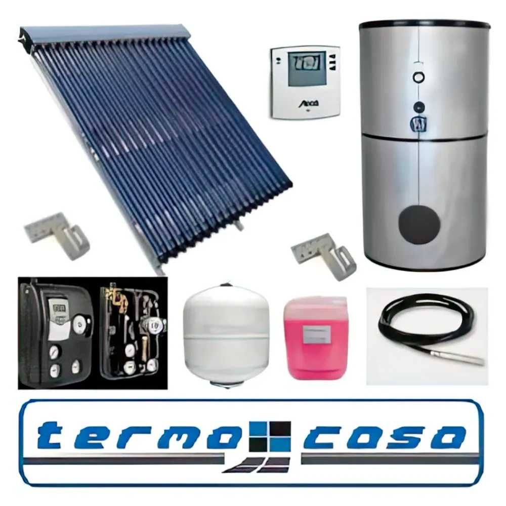 Kit panou solar cu tuburi cu absorbtie directa si strat de oglinda CPC