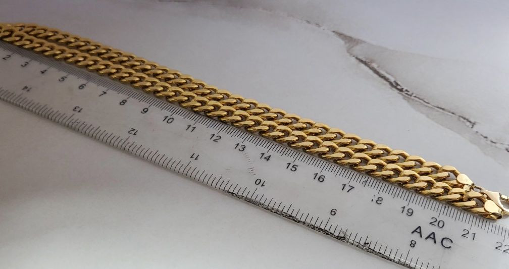Lanț cuban din aur de 14K – lungime 44 cm, gramaj 27,29 gr