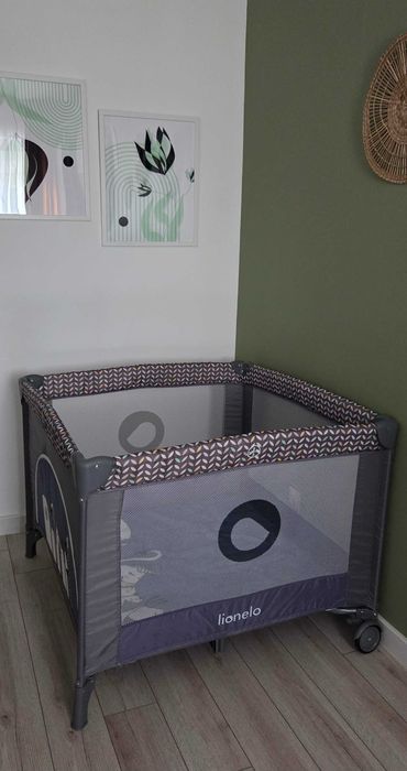 Tarc de joaca pentru copii Lionelo Lene, grey stone