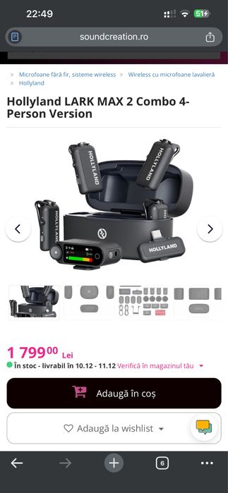 Lavaliere Hollyland 4 persoane