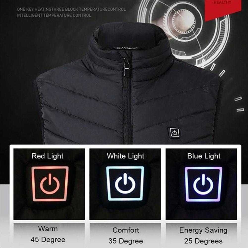 Vesta incalzita cu baterie USB