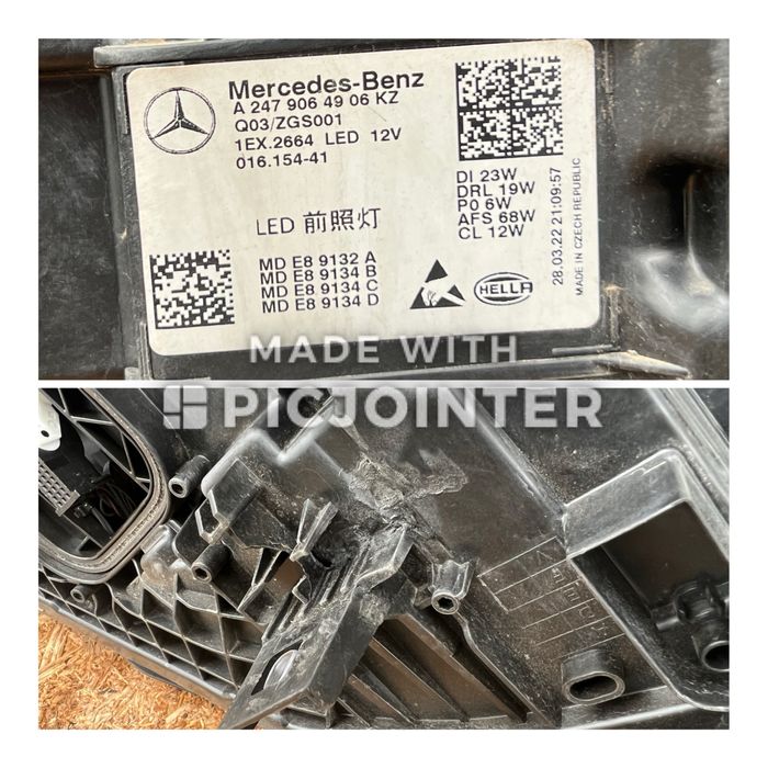 Far stanga Mercedes GLA H247 W247 Full LED Multibeam Original Europa