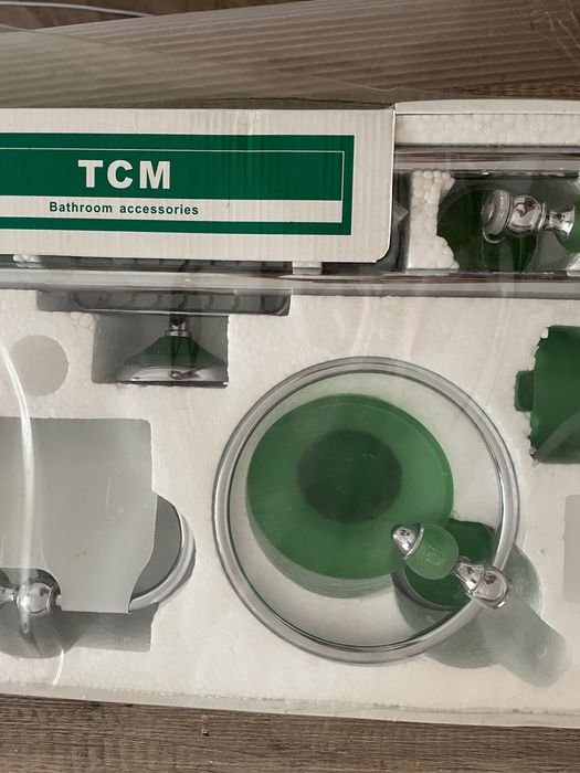 Set baie complet, culoare verde TCM