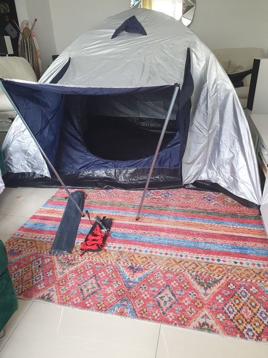 Paravan camping 4 persoane 200X220 prelată suplimentară anti UV