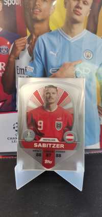 Topps Euro 2024 Match Attax Card Chrome Shield SC 1 Marcel Sabitzer
