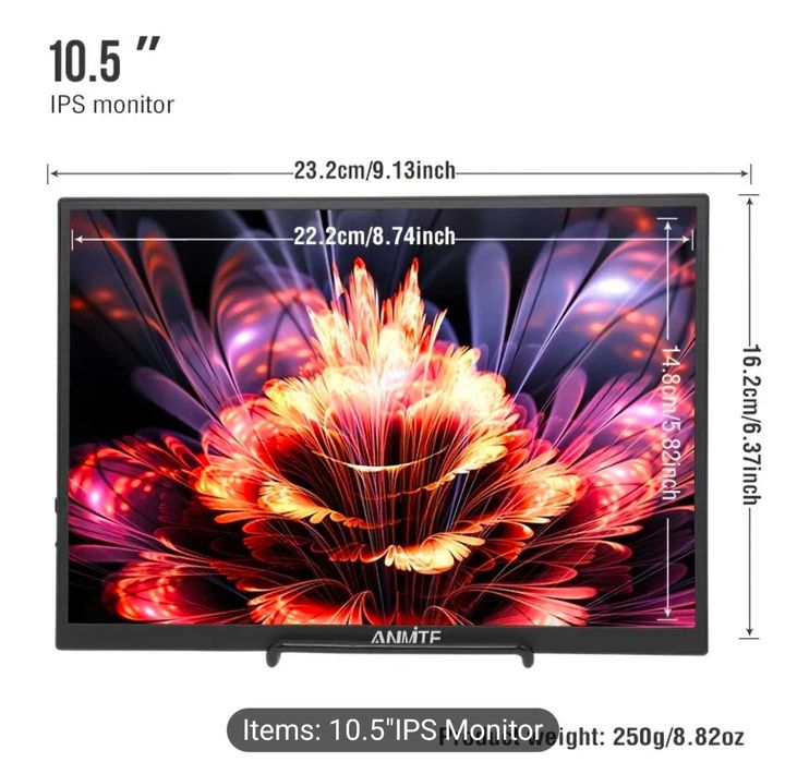 ANMITE 10.5 IPS инчов монитор 60 hz 1920x1080