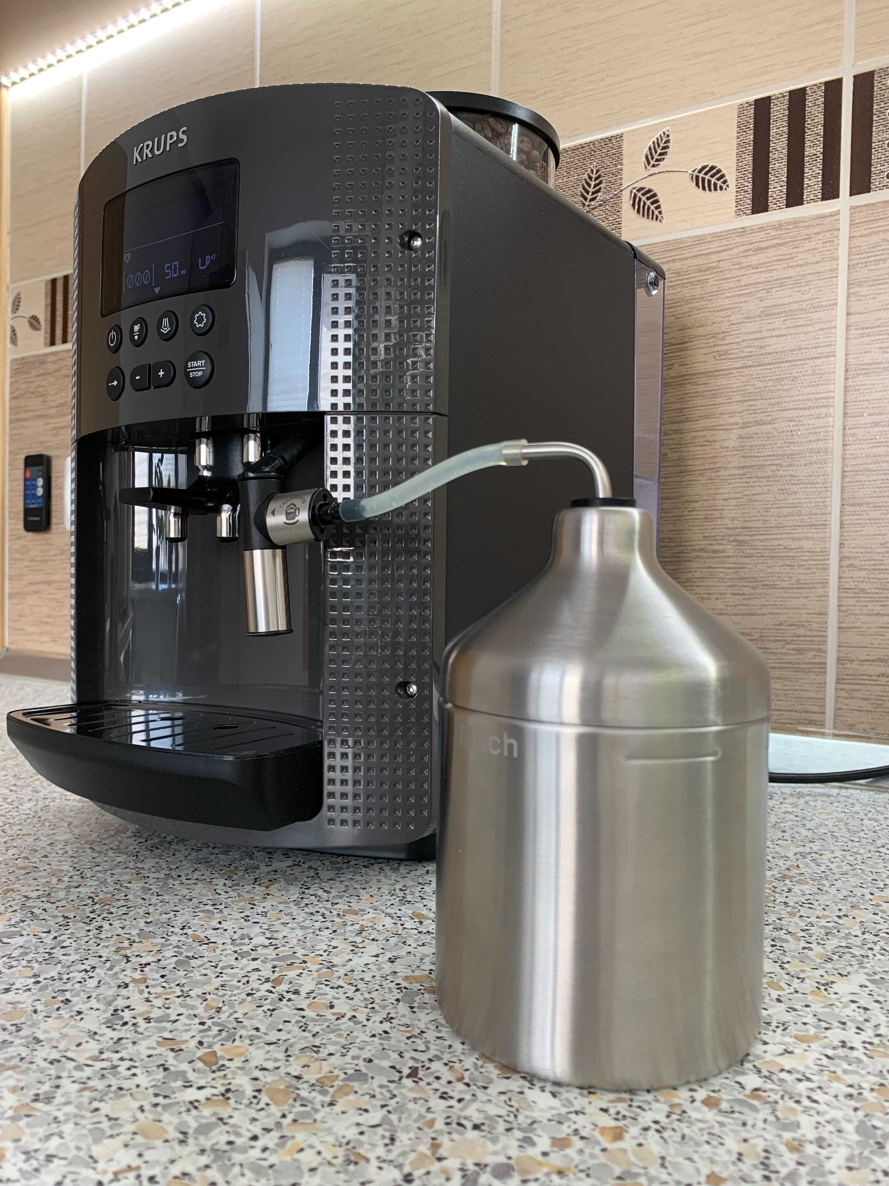 Espressor Krups LCD automat cafea boabe + sistem de lapte GARANTIE