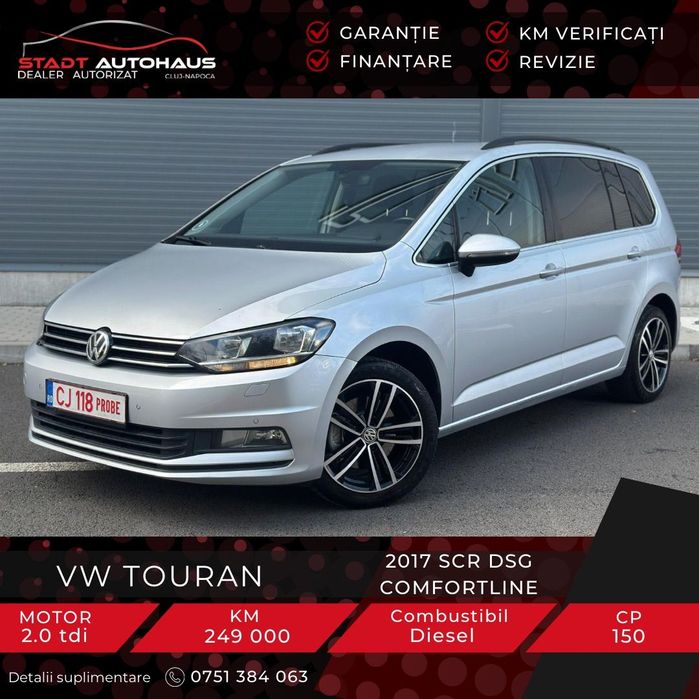 Volkswagen Touran GARANTIE 12 luni@Istoric la zi la reprezentanta VW