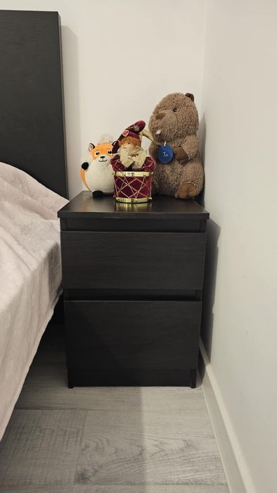 2 Noptiere Ikea negre