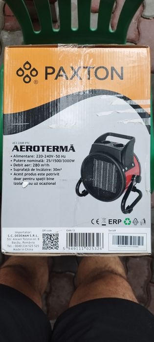 Aeroterma Paxton 3 kw