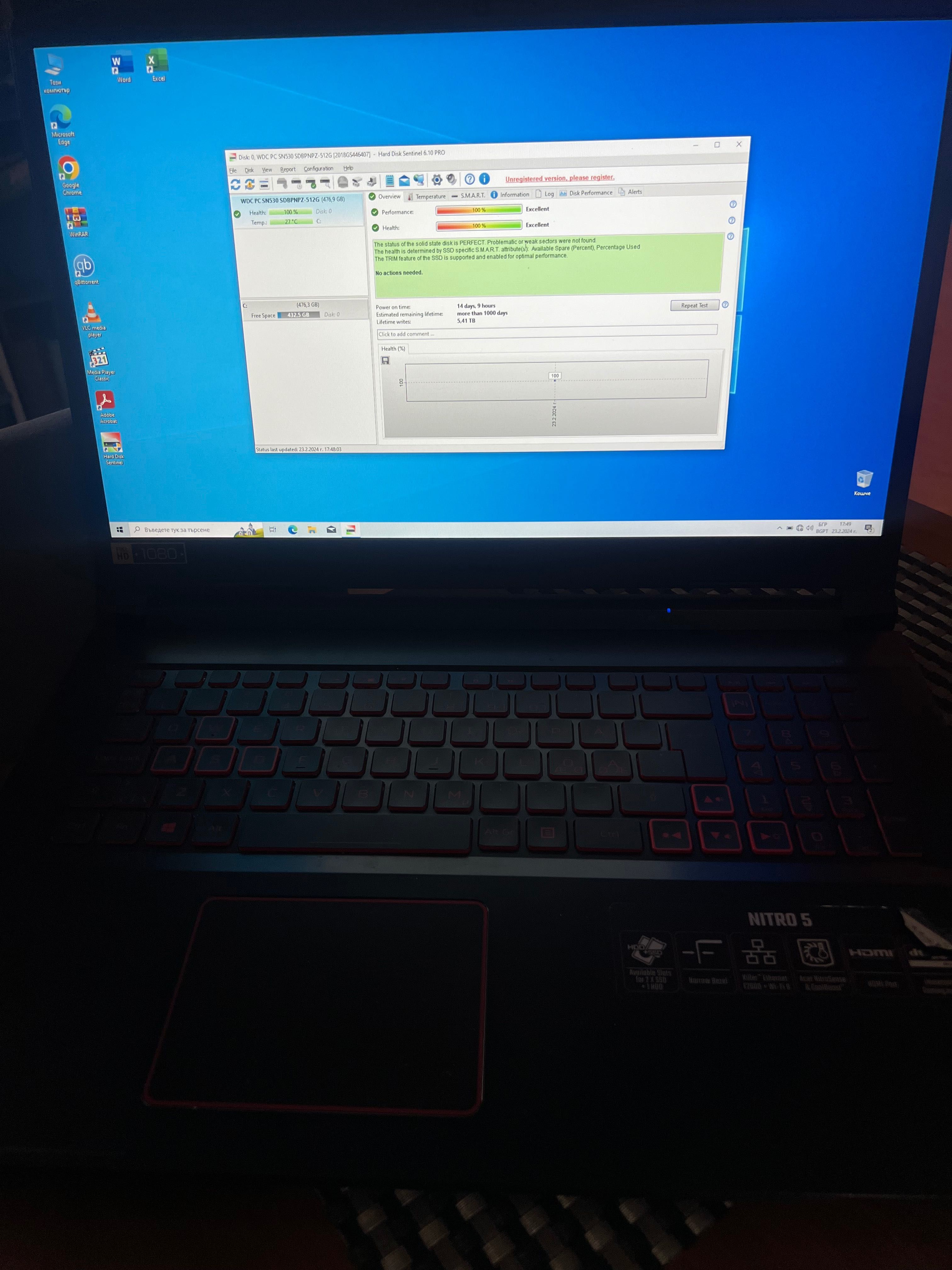 Лаптоп Acer nitro 5