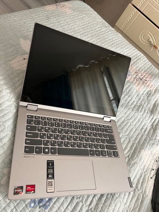 ноутбук  lenovo серый