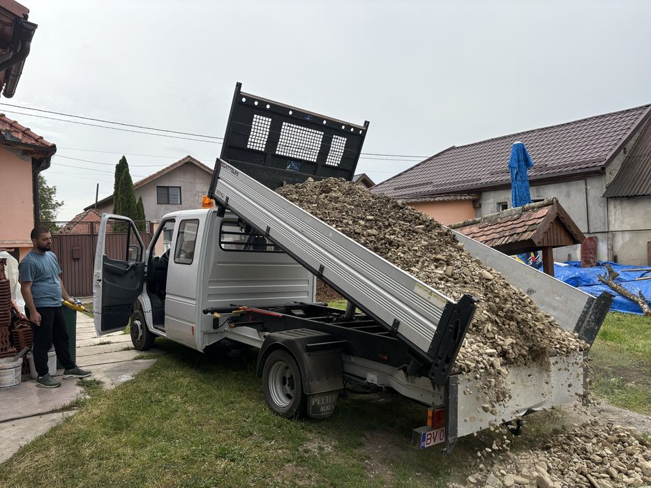 Carat nisip, balast, moloz , mini excavator, sapat morminte