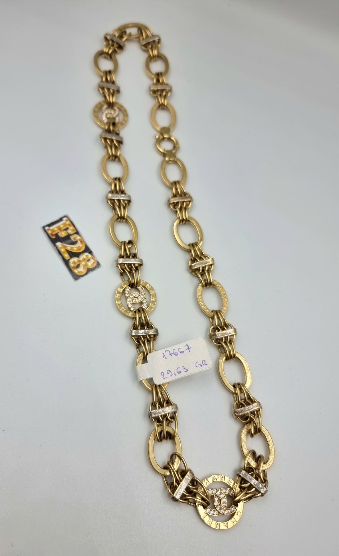 Amanet F28: Lant aur 14k 320 lei/ gram C17667 model Chanel