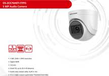 Hikvision DS-2CE76H0T-ITPFS 5MPx Водоустойчива Аудио Камера с Микрофон