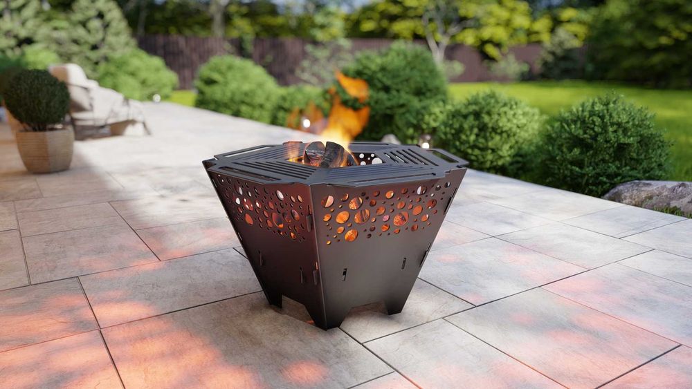 Focar grădină design premium – modele decupate in CNC – oțel gros